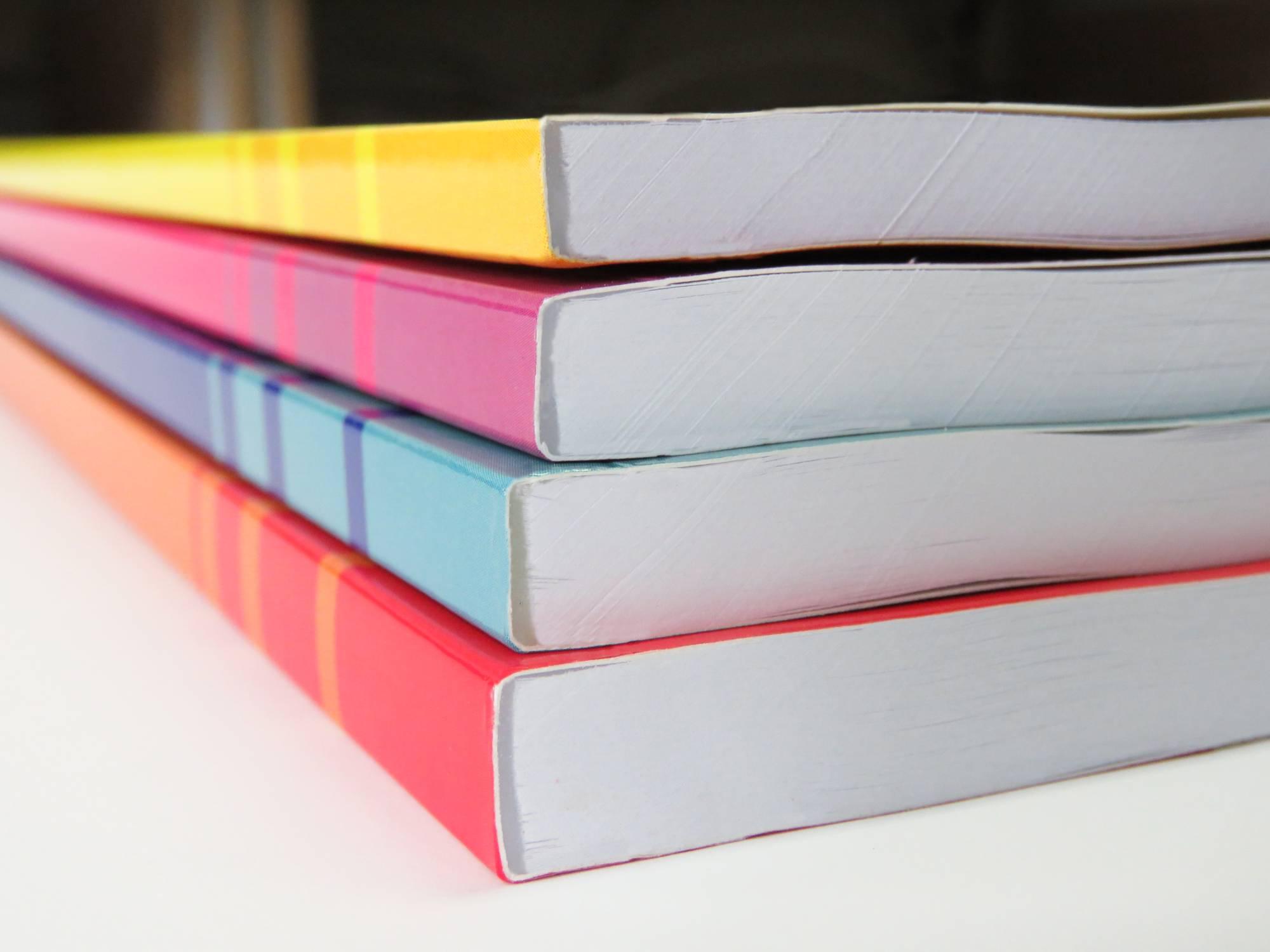 Printed books stack